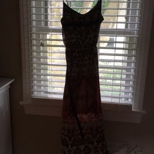 Patterned maxi with black belt